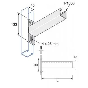 Cantilever Arm Drawing