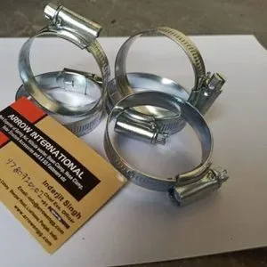 Hose Pipe Clamp White Zinc